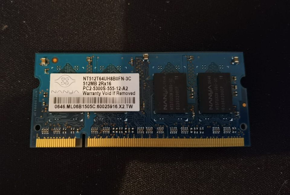 512MB DDR2 Nanya NT512T64UH8B0FN-3C