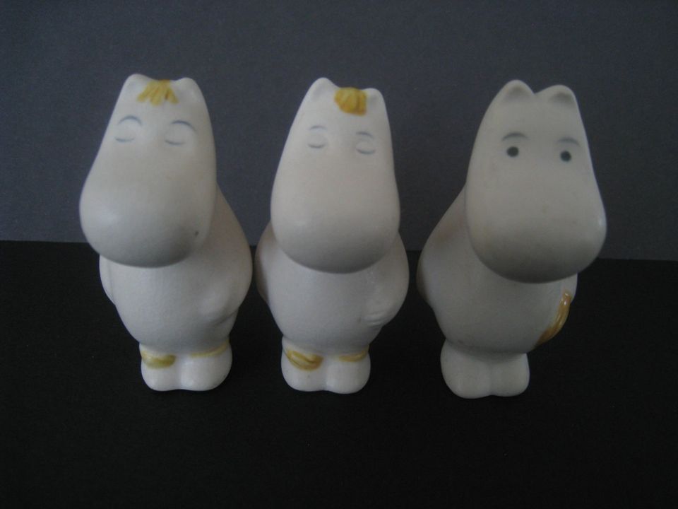 Muumi + Niiskuneiti yht. 3 figuriinia 90-luku