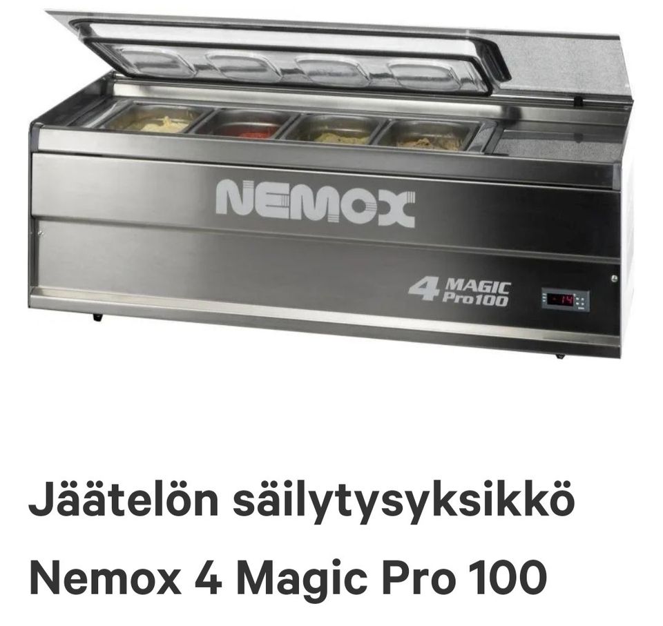 Jäätelön säilytys yksikkö