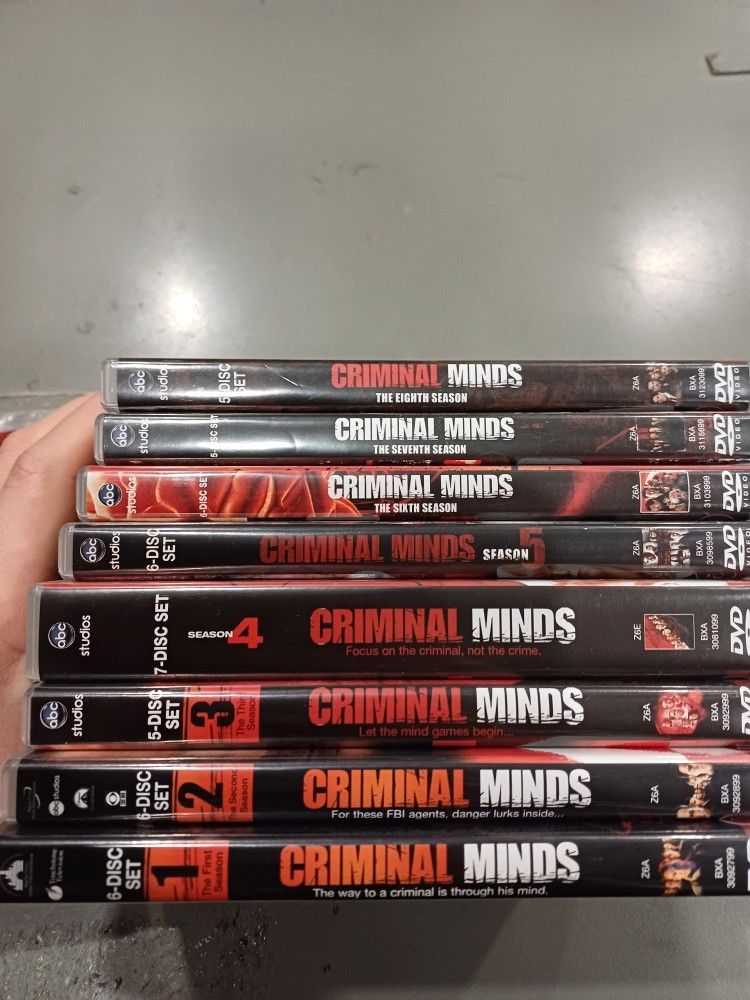 Criminal minds 1-8 kaudet DvD
