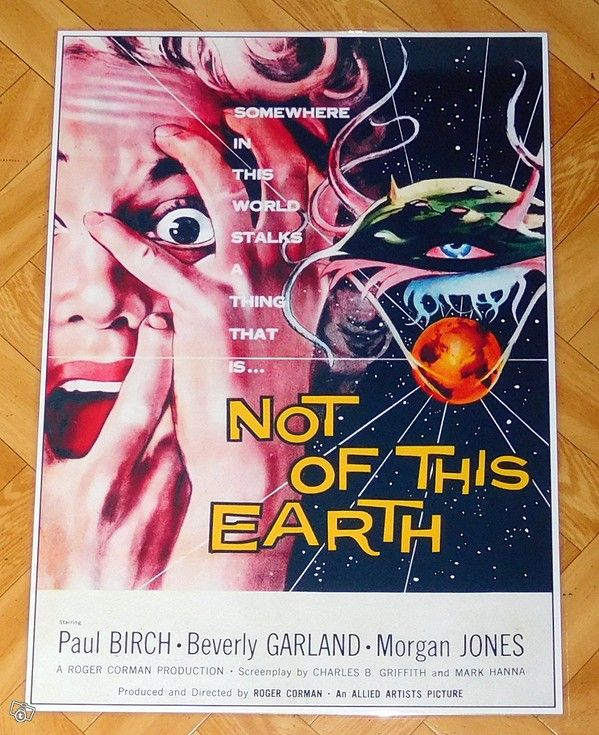 Hieno vintage scifi juliste NOT OF THIS EARTH