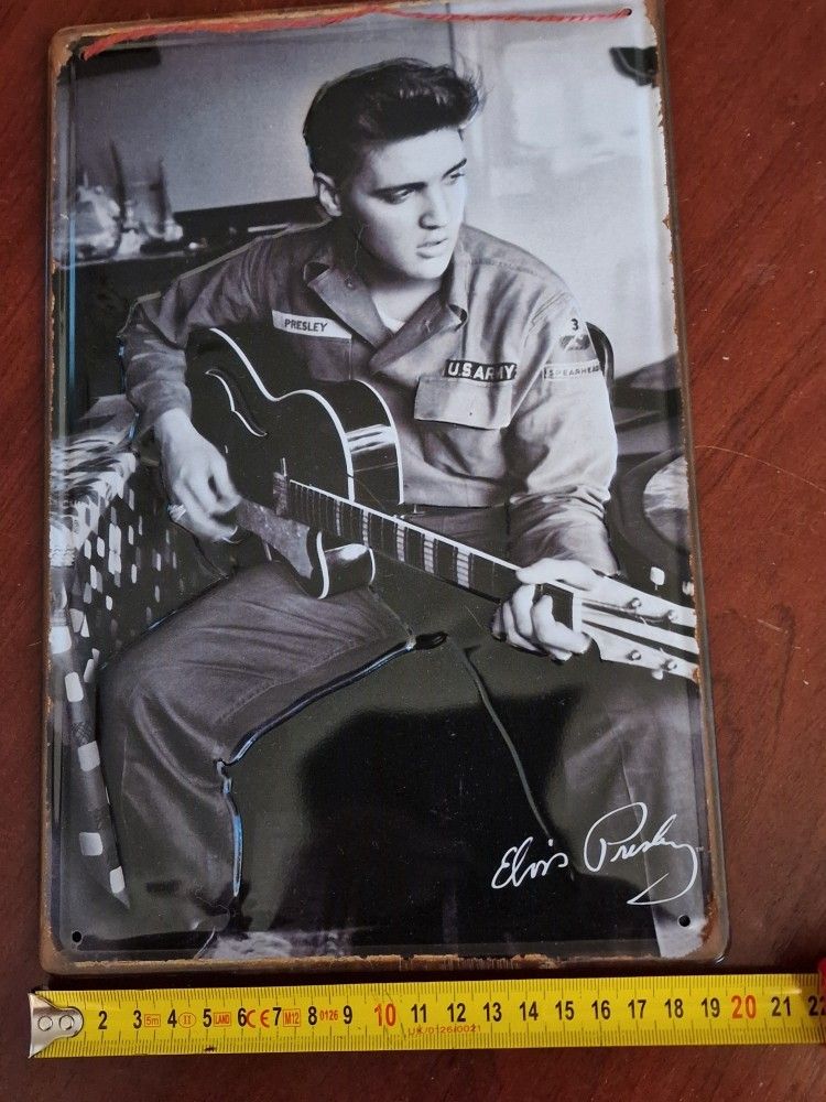Peltikuva Elvis Presley 30 x 20 cm