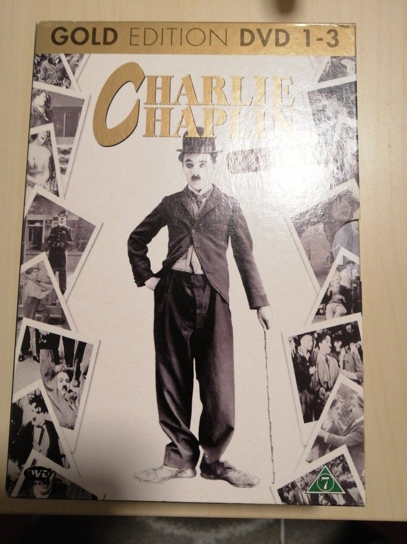 Charlie Chaplin boksi 3 dvd:tä