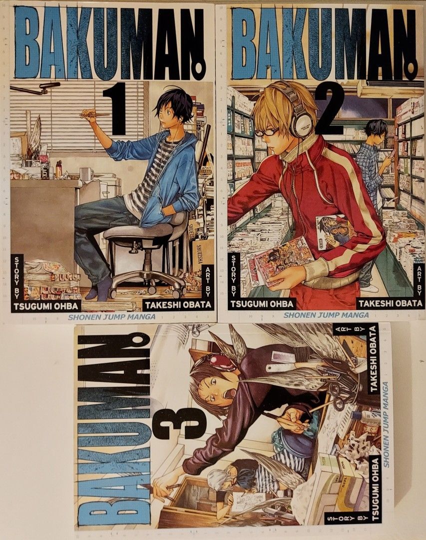Bakuman manga osat 1-3 settinä