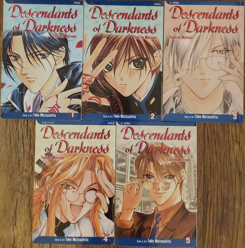Descendants of Darkness manga osat 1-5 settinä