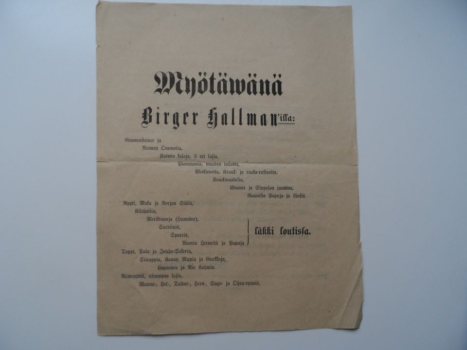 Myötäwänä birger hallmannilla