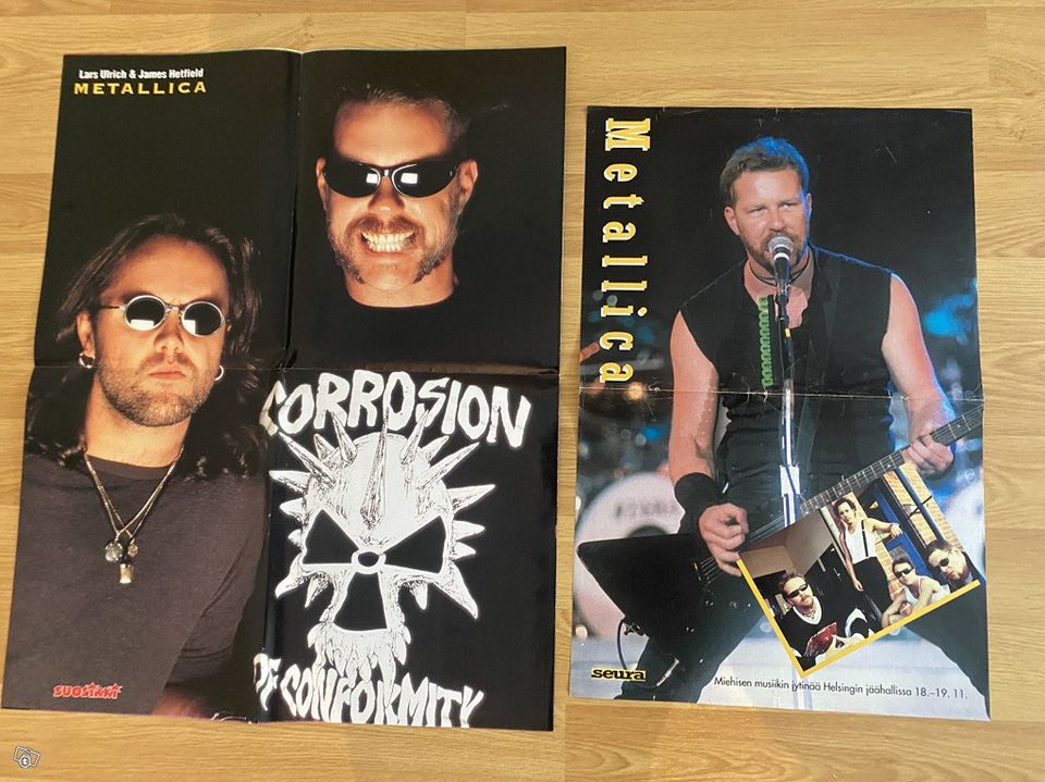 Metallica James Hetfield Lars Ulrich julisteet