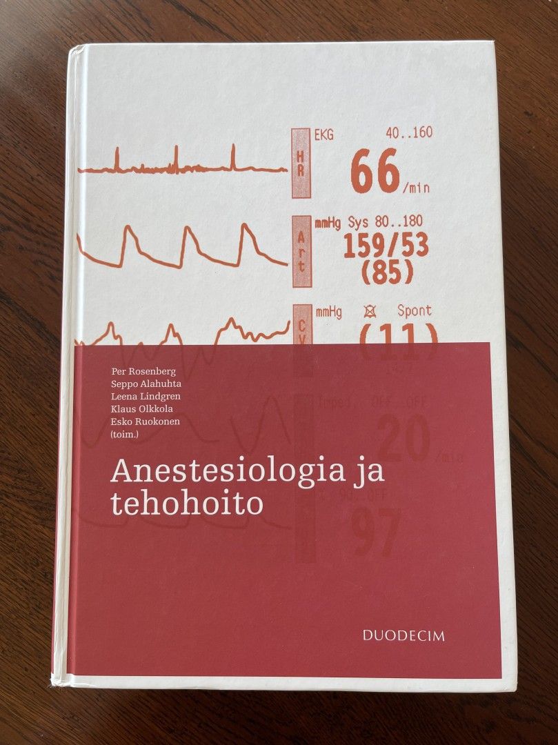 Anestesiologia ja tehohoito kirja