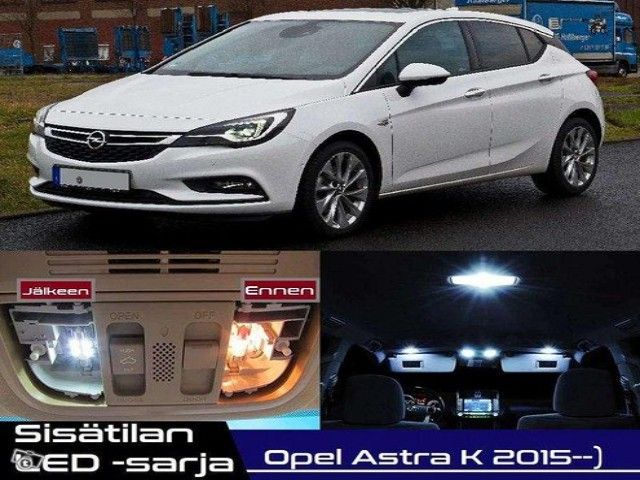 Opel Astra K Sisätilan LED -sarja ;13 -osainen