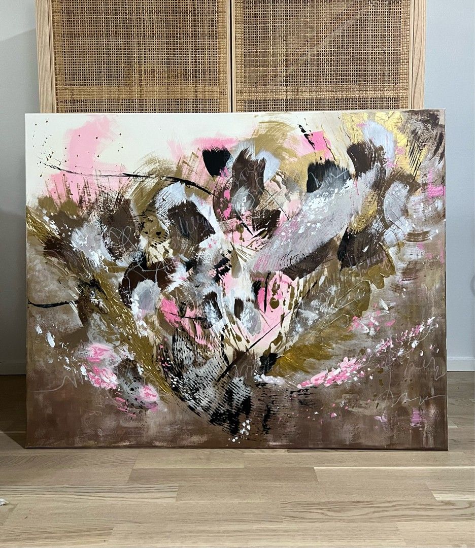 Abstrakti taide maalaus 100 x 80 cm