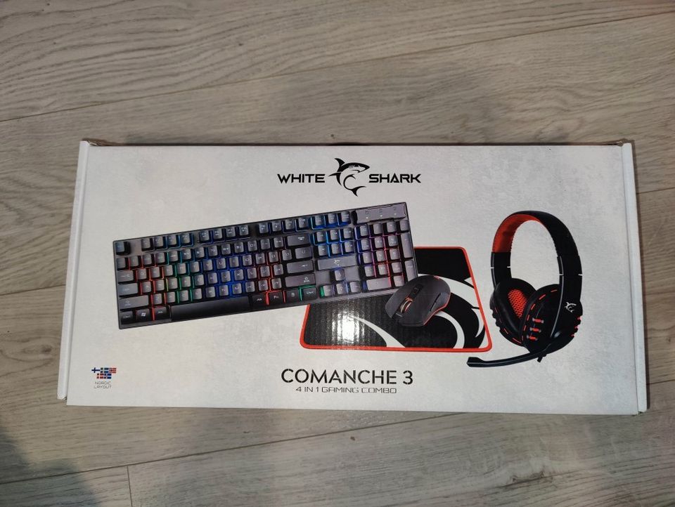 White Shark Comanche 3 Gaming pelitarvikesarja