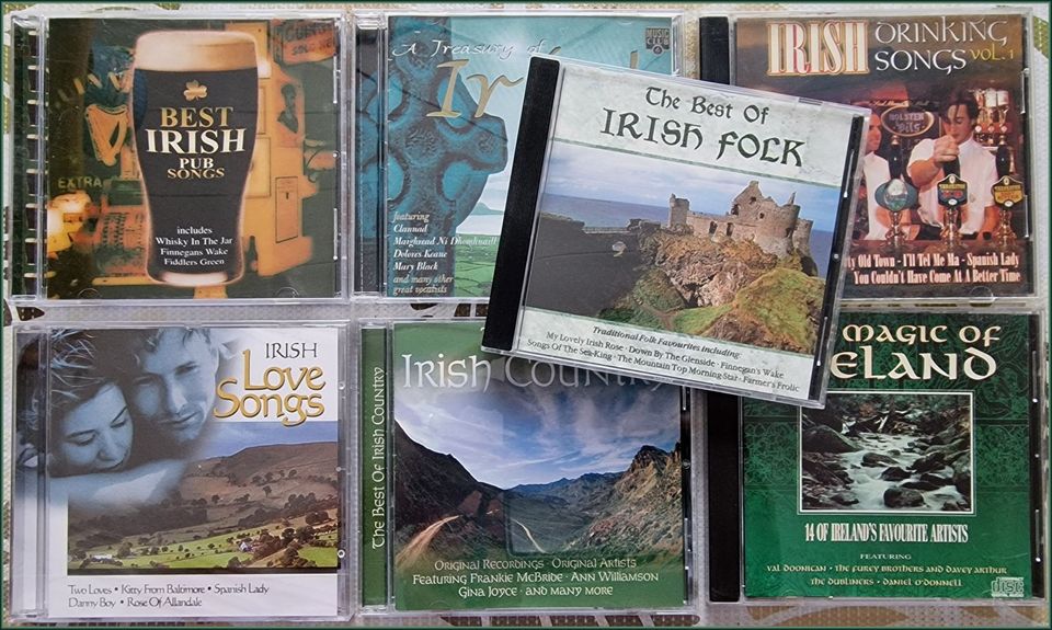 7 kpl IRISH songs cd:eitä
