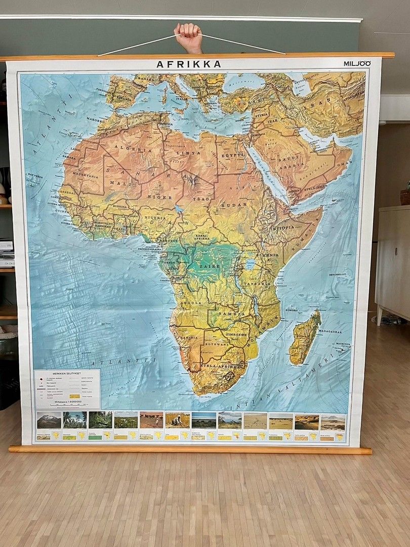 Seinäkartta Afrikka