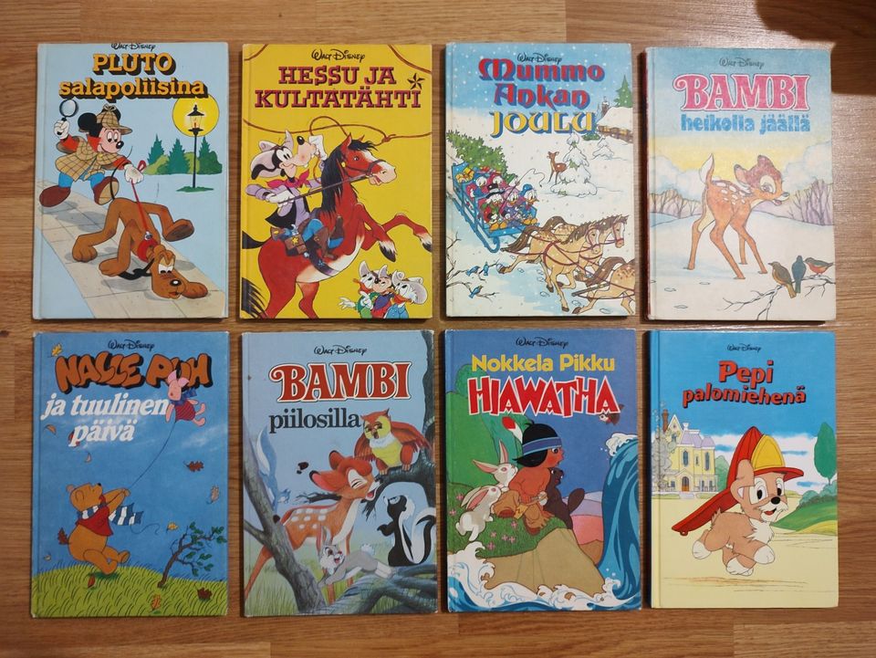 Disneyn satukirjasto kirjoja 1980-luvulta 8kpl