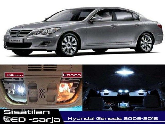 Hyundai Genesis (BH/DH) Sisätilan LED -sarja ;x19