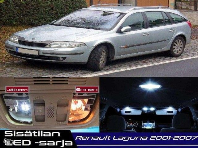 Renault Laguna II Sisätilan LED -sarja ;16-osainen