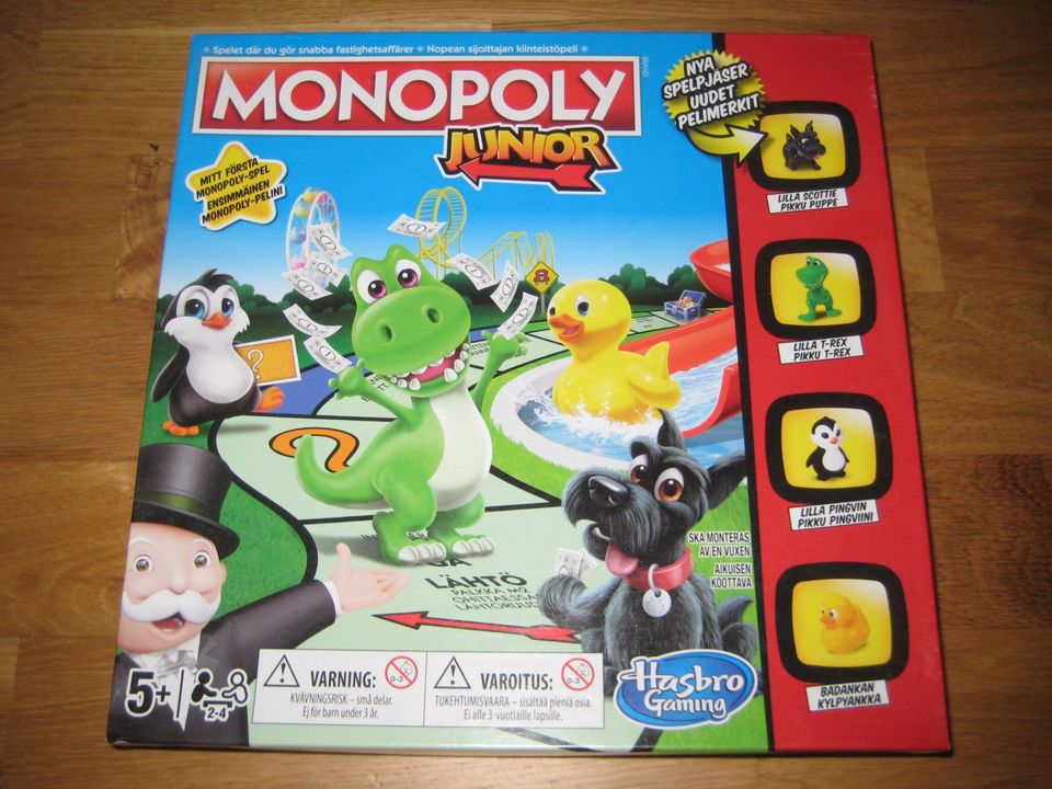 Monopoly Junior uusi lautapeli