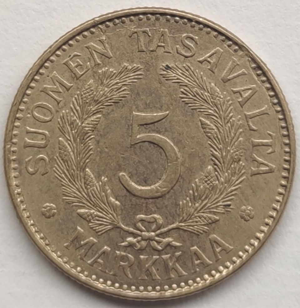 5 markkaa 1941 ratas variantti