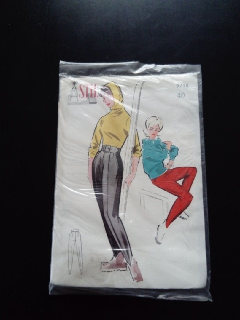 Stil kaava 1950-luku naisten housut / slalomhousut