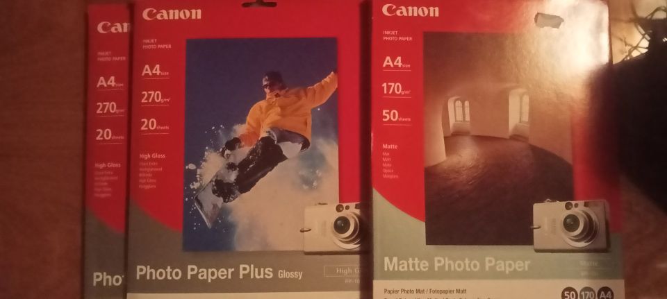 Canon valokuvapaperia