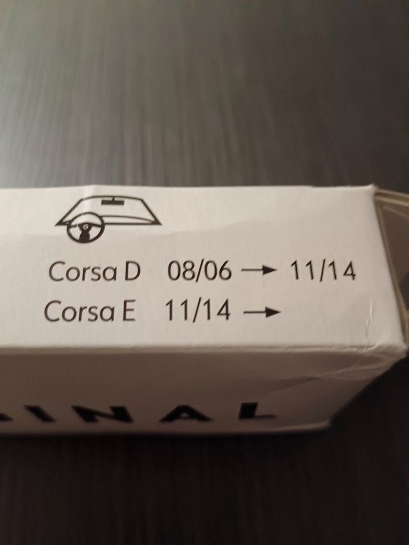 Pyyhkijänsulat Opel Corsa