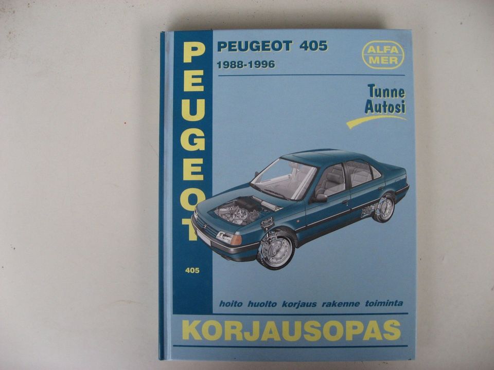 Peugeot 405 korjausopas 1988   1996 Alfamer