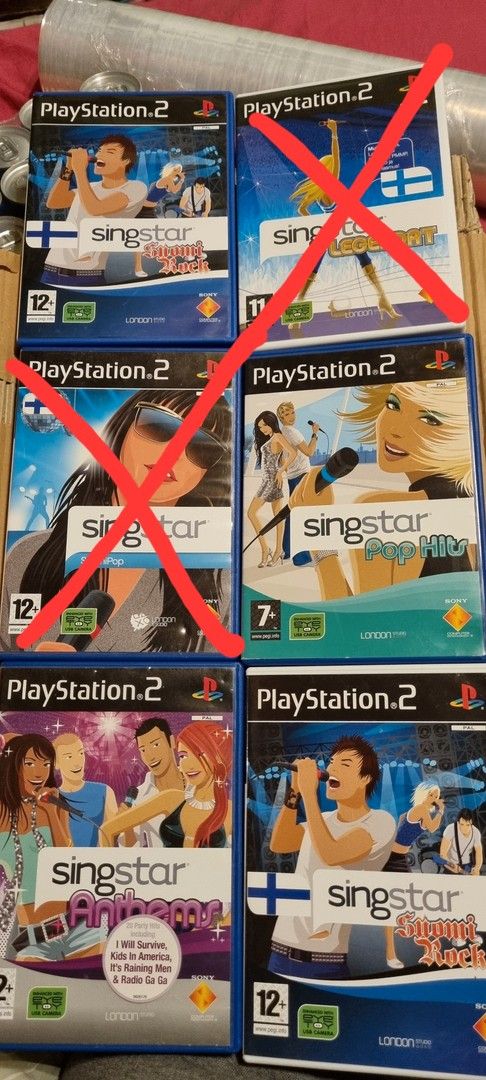 Singstar pelejä ps2