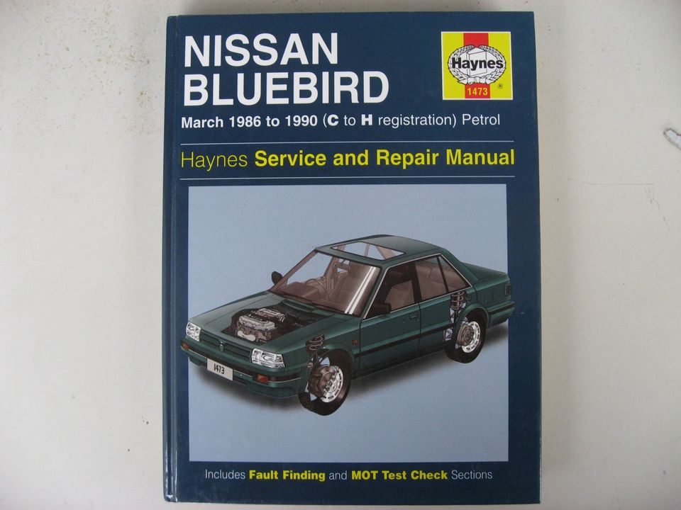 Nissan Bluebird korjausopas 1986   1990 Haynes