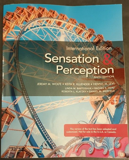 Sensation and Perception (2021), uusin 6. painos