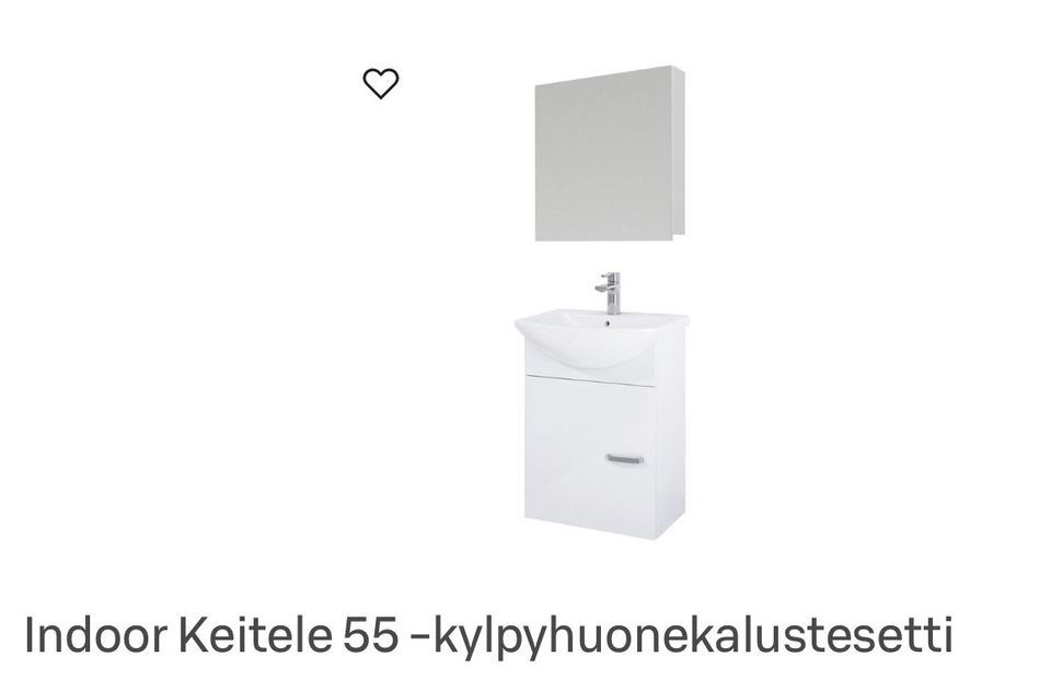 Kylpyhuoneen peilikaappi Keitele 55