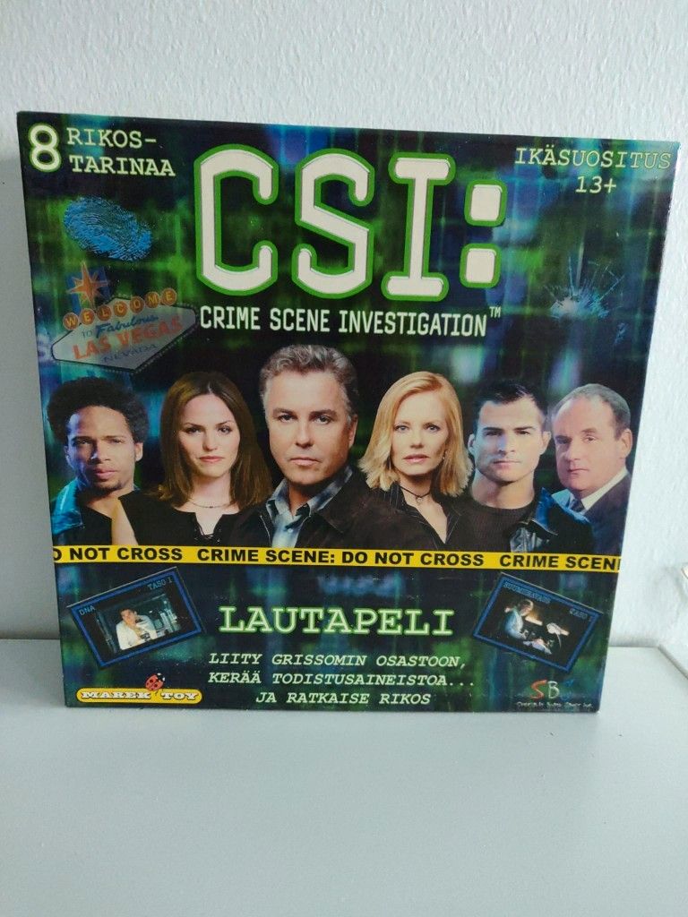 CSI crime scene investigation lautapeli suomeksi