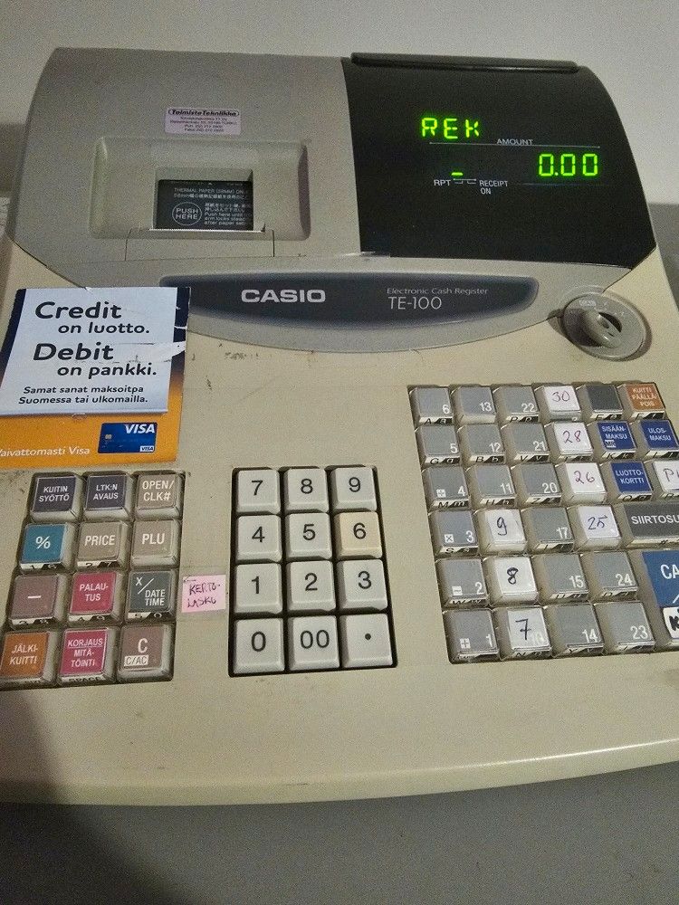 Casio TE-100 Electronic Cash Register
