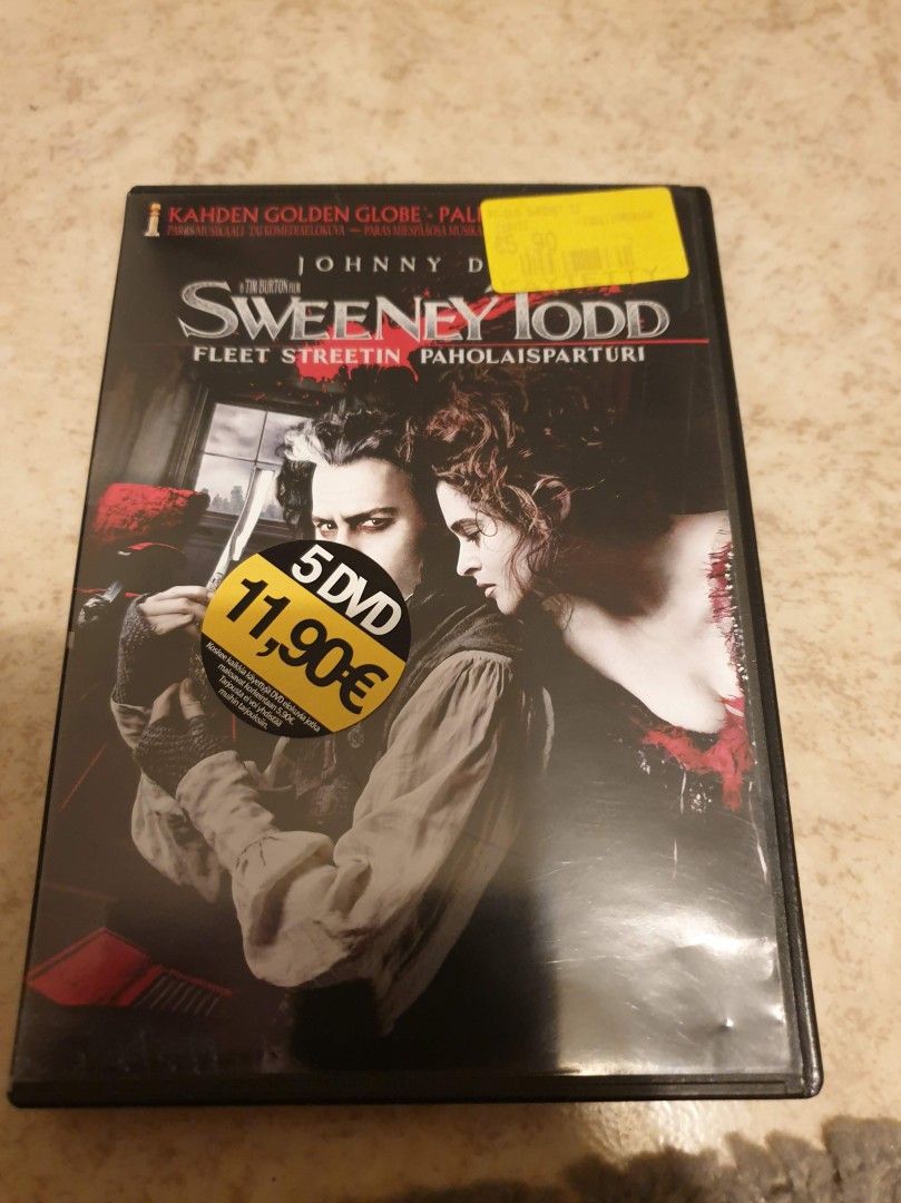 DVD: Sweeney Todd Fleet Streetin paholaisparturi