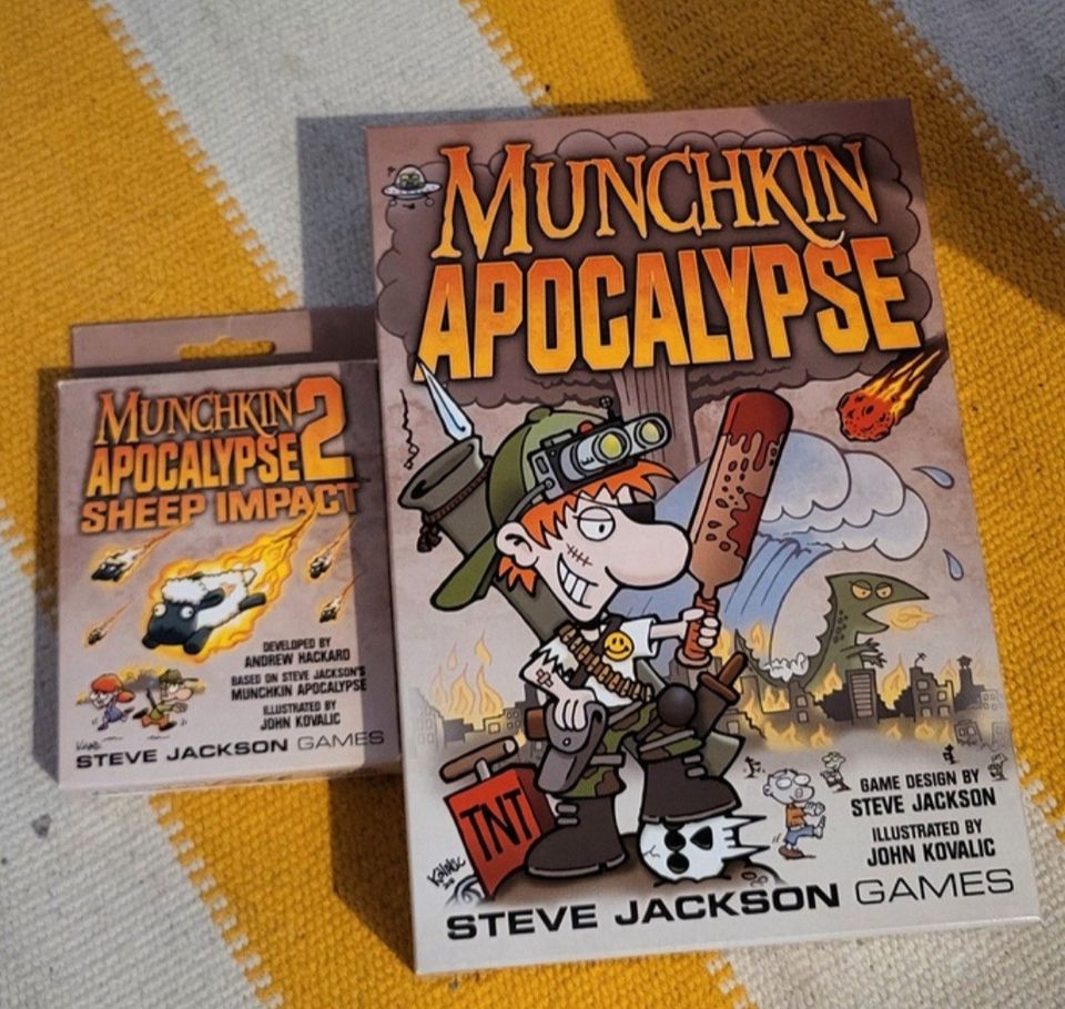Munchkin Apocalypse + 2 lisäosaa UUDET