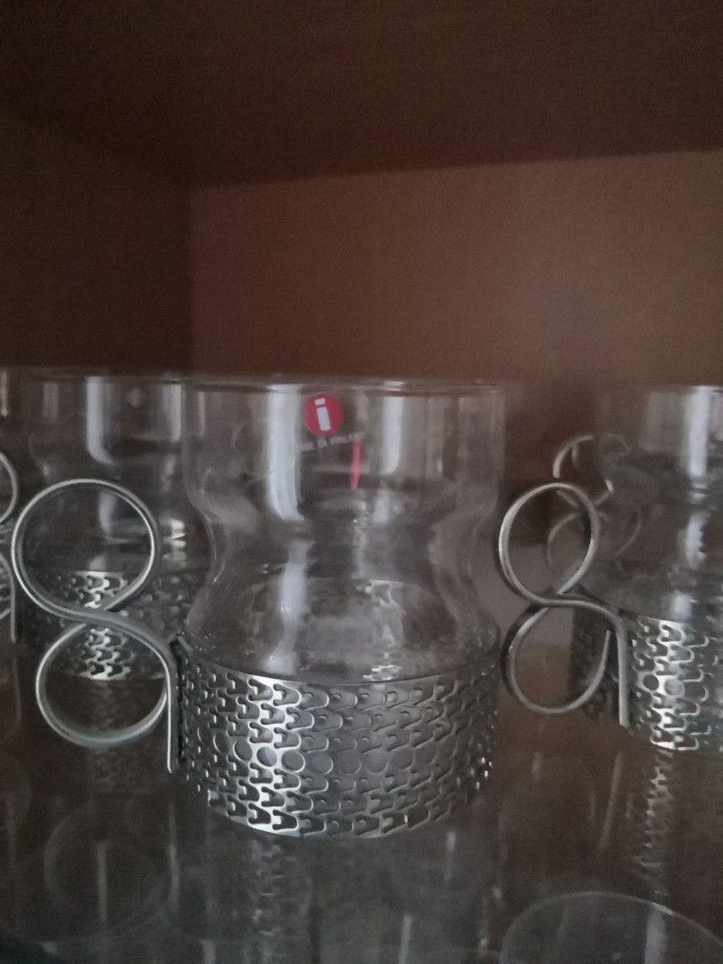 Iittalan Tsaikka-lasit hopea pidikkeellä