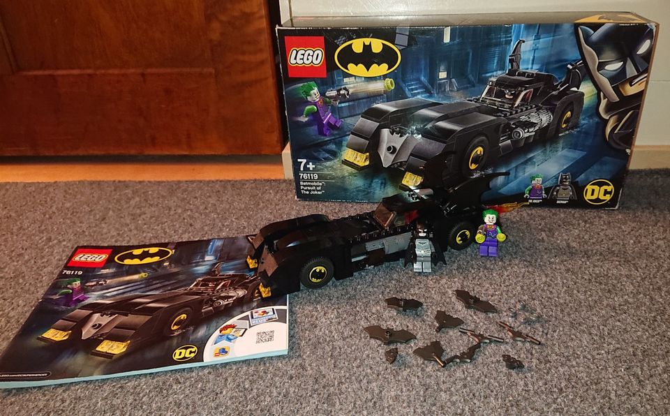 Lego Batman auto ja Jokeri