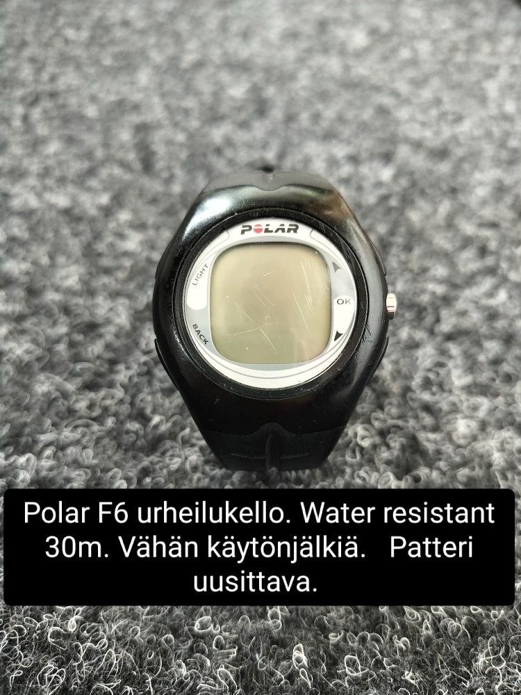 Polar F6 musta urheilukello