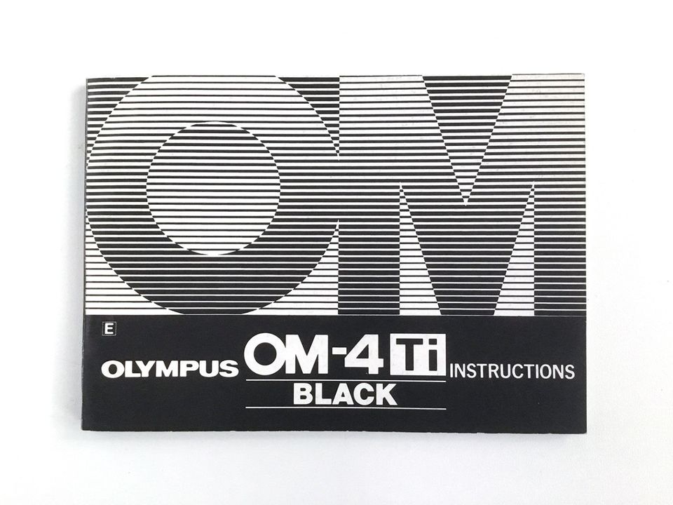 Olympus OM-4Ti Black instructions