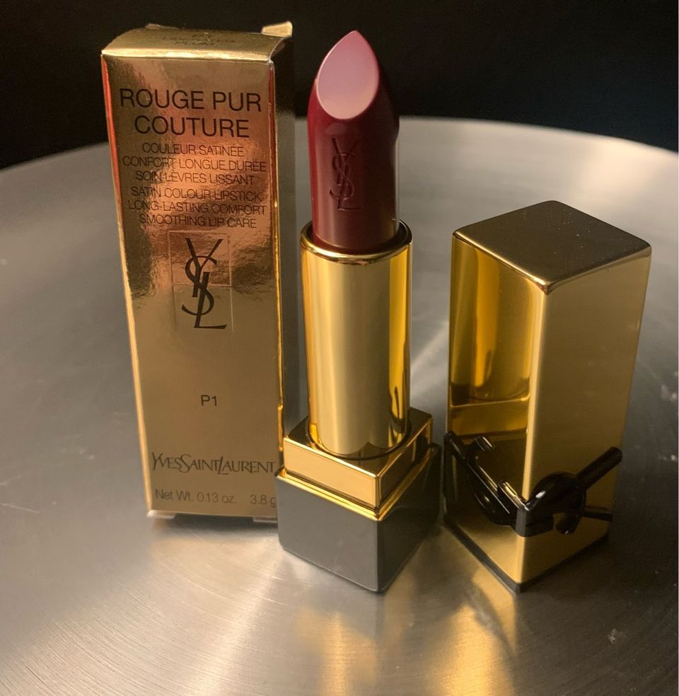 Uusi YSL rouge pur couture P1 Liberated Plum puna