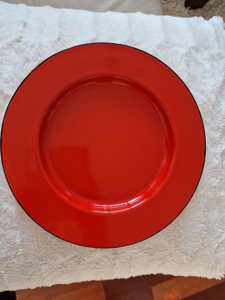 Punainen Finel lautanen 27cm