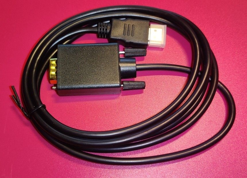 Uusi 1,8 m HDMI - VGA -muunnin / kaapeli