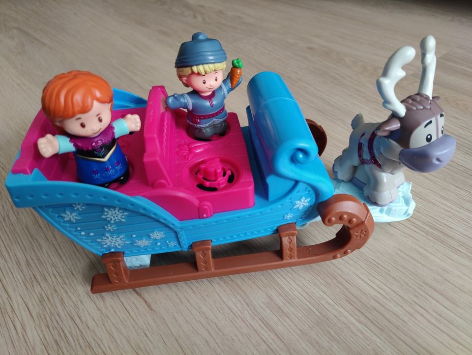 Nukut.Jäätyn.Fisher Price Disney Frozen Kristoff.Frozen reki.Lelu