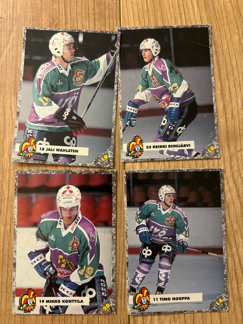 Jääkiekkokortit Jokerit 1993 Leaf liiga