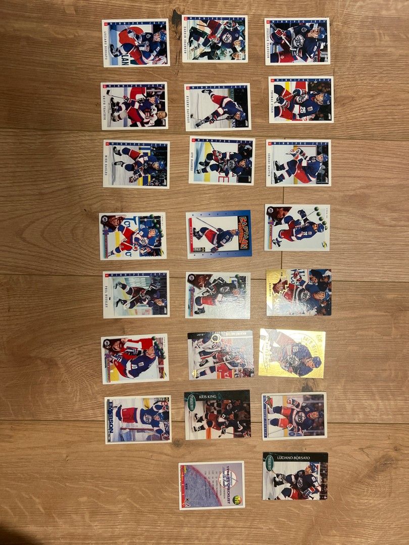 Winnipeg Jets jääkiekkokortit 1993-1995