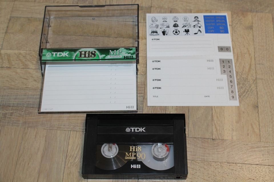 8mm videokasetti Hi8 90 Video8 TDK kasetti video