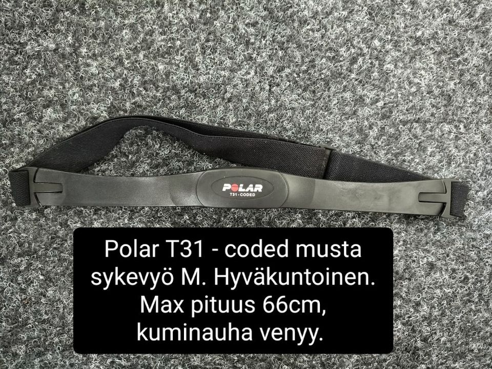 Polar T31 musta sykevyö M