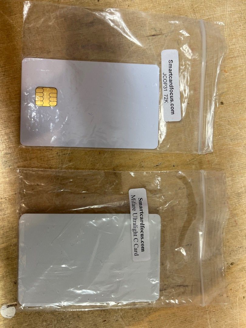 Siru- ja RFID- kortteja