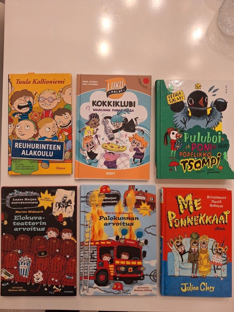 6 kpl lasten kirjoja