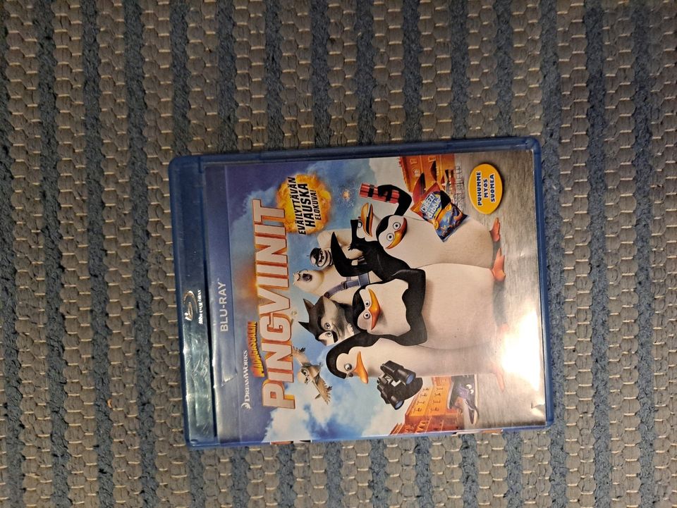 Madagasgarin pingviinit Blu-Ray elokuva