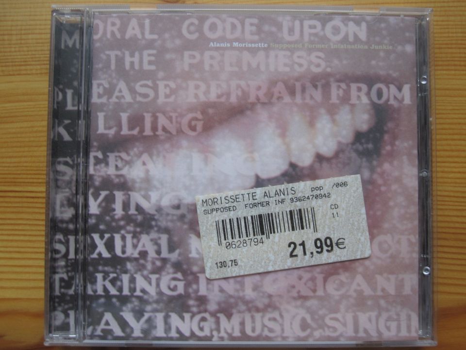 Alanis Morissette; Supposed Former Infatuation Junkie cd